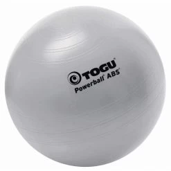 Togu Gymnastikball Powerball ABS, Groß, 65cm, Belastbar Bis 500kg, Silber