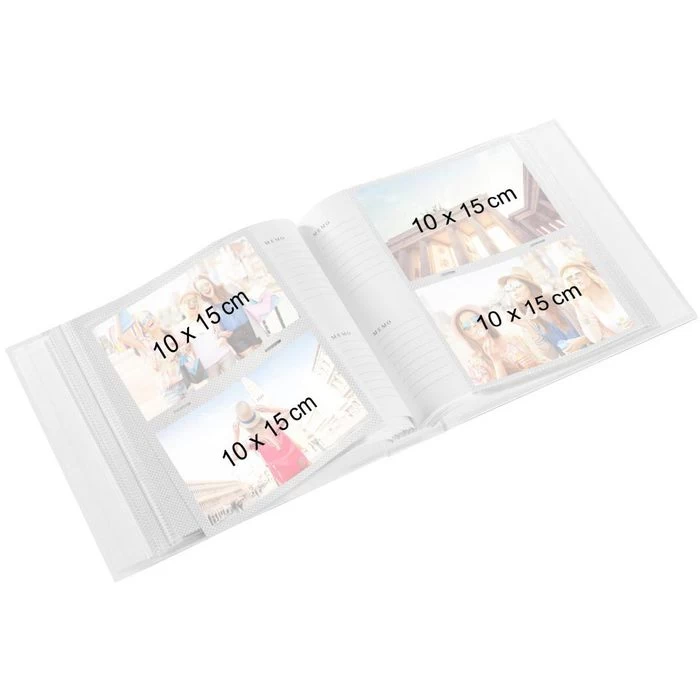 Hama Fotoalbum Lazise 2364, Memoalbum, 22,5 X 22 Cm, 100 Weiße Seiten Für 200 Fotos, Weiß 2 Hama Fotoalbum Lazise 2364, Memoalbum, 22,5 X 22 Cm, 100 Weiße Seiten Für 200 Fotos, Weiß - Image 2