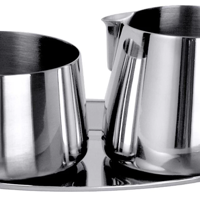 Contacto Milch-Zucker-Set 114015, Edelstahl, Silber, Inkl. Tablett 3 Contacto Milch-Zucker-Set 114015, Edelstahl, Silber, Inkl. Tablett - Image 3