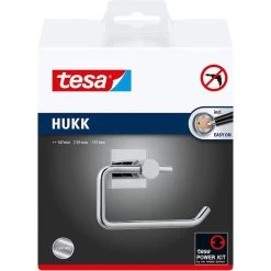 Tesa Toilettenpapierspender Hukk, 40246, Ohne Bohren, Metall, Für 1 Kleinrolle, Silber -Haushaltsprodukte Geschäft 360b84afed5a9f04f2294ffd0b4e8bc9ba4697d6 toilettenpapierspender tesa hukk 40246