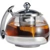 Böttcher-AG Tee-Kanne Glas, Mit Edelstahl-Sieb, Transparent, 1,2 L