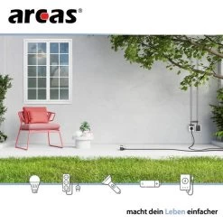 Arcas Strom-Verlängerungskabel, 25m, Schutzkontakt, Außen IP44, Schwarz -Haushaltsprodukte Geschäft 3999793d8c7ca3468854a1e84a197786cbec1fb5 strom verlaengerungskabel arcas
