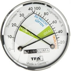 TFA Thermo-Hygrometer 45.2024 Analog, Verchromt 7 TFA Thermo-Hygrometer 45.2024 Analog, Verchromt -Haushaltsprodukte Geschäft 3a5f1e0d2a49b051751ac4561016e6ece001ca49 thermo hygrometer tfa 45.2024 innen