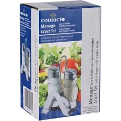 Contacto Salz-und-Pfefferstreuer 1416002, Set Mit Menage, Glas / Edelstahl -Haushaltsprodukte Geschäft 3c2d4c67e72b1f8d1604c141080faea1d7f4aaaf salz und pfefferstreuer contacto 1416002