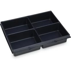 Bosch-Sortimo Einlage Kleinteileeinsatz I-BOXX 72, Tiefziehteil Mit 4 Mulden, Universell Nutzbar