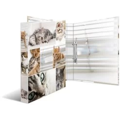 Herma Ringbuch 19428 Animals, A4, 2 Ringe, Ring-Ø 20mm, Motiv Katzen