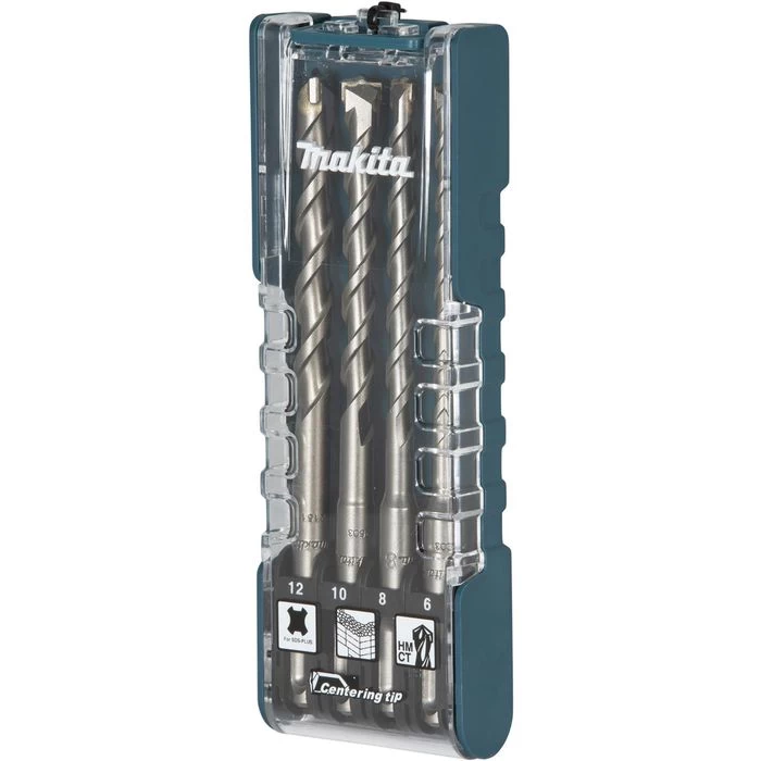 Makita Bohrer E-13605 Centering Tip, SDS+, 4-teiliges Set, 6-12 Mm, Steinbohrer 1 Makita Bohrer E-13605 Centering Tip, SDS+, 4-teiliges Set, 6-12 Mm, Steinbohrer
