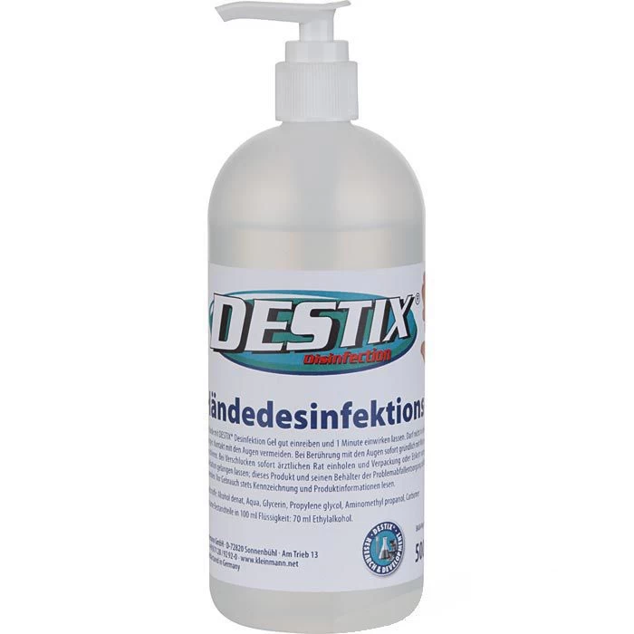 Kleinmann Destix Händedesinfektionsgel 500ml, Händedesinfektionsmittel 1 Kleinmann Destix Händedesinfektionsgel 500ml, Händedesinfektionsmittel