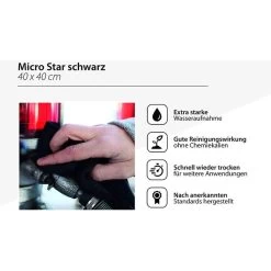 Bellanet Allzwecktuch Micro Star, Schwarz, Microfasertuch, 40 X 40cm, 2 Stück 8 Bellanet Allzwecktuch Micro Star, Schwarz, Microfasertuch, 40 X 40cm, 2 Stück -Haushaltsprodukte Geschäft 42a48e7fac71bc68c37da379d84f73bc26d8abef allzwecktuch bellanet micro star schwarz