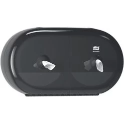 Tork Toilettenpapierspender SmartOne Mini, 682008, T9, Kunststoff, Für 2 Jumbo Rollen, Schwarz -Haushaltsprodukte Geschäft 45fd402637523bf7ba69aed1af4e08834c3e0ec0 toilettenpapierspender tork smartone mini 682008
