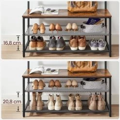 Vasagle Garderobenständer HSR410B01, Vintage, Mit 22 Haken, Metall / Holz, Schwarz / Braun 11 Vasagle Garderobenständer HSR410B01, Vintage, Mit 22 Haken, Metall / Holz, Schwarz / Braun -Haushaltsprodukte Geschäft 46133264cb47c735451a1a0458862f2bc2706a90 garderobenstaender vasagle hsr410b01 vintage