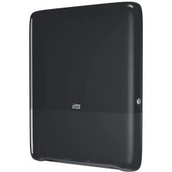 Tork Handtuchspender PeakServe Mini, 552558, H5, Kunststoff, Für 1230 Falthandtücher, Schwarz