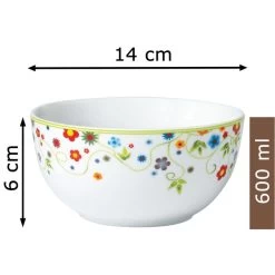 Van-Well Müslischale Vario Flower, Porzellan, Mit Dekor, 14cm, Set, 6 Stück -Haushaltsprodukte Geschäft 46e37d0adfdbf849c23ea2366fe7f654972ed177 mueslischale van well vario flower