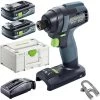 Festool Akku-Schlagschrauber TID 18 HPC 4,0 I-Plus, 18V / 4,0Ah, Mit 2 Akkus, Ladegerät Und Koffer