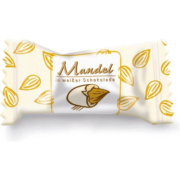 Hellma Schokobonbons Mandeln, In Weißer Schokolade, 864g, 360 Stück 2 Hellma Schokobonbons Mandeln, In Weißer Schokolade, 864g, 360 Stück - Image 2