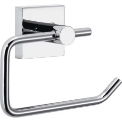 Tesa Toilettenpapierspender Ekkro, 40232, Ohne Bohren, Metall, Für 1 Kleinrolle, Silber