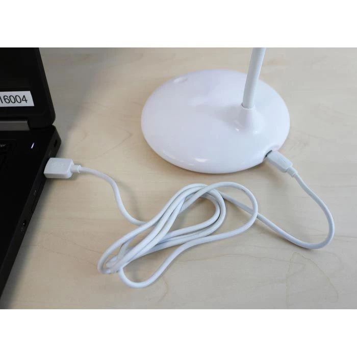 Unilux Schreibtischlampe Nelly LED, Dimmbar, Weiß, Mit Integriertem Akku, Standfuß 5 Unilux Schreibtischlampe Nelly LED, Dimmbar, Weiß, Mit Integriertem Akku, Standfuß - Image 5