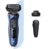 Braun Elektrorasierer Series 6 60-B1200s, Blau, Wet & Dry, Mit EasyClick-Präzisionstrimmer