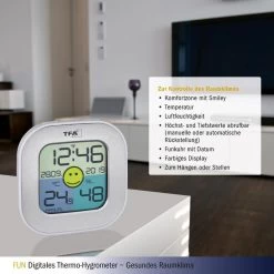 TFA Thermo-Hygrometer 30.5050.54 Innen, Digital, Silber 6 TFA Thermo-Hygrometer 30.5050.54 Innen, Digital, Silber -Haushaltsprodukte Geschäft 4cea9bc00846a89ab8b8f39ff64a21273e3b15a6 thermo hygrometer tfa 30.5050.54 innen