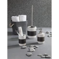 Axentia WC-Bürste Athen, Weiß / Grau, Bürstenhalter Aus Keramik -Haushaltsprodukte Geschäft 4e47a94d21e3b4c6c1311e7da777d0df60febe12 wc buerste axentia athen weiss grau