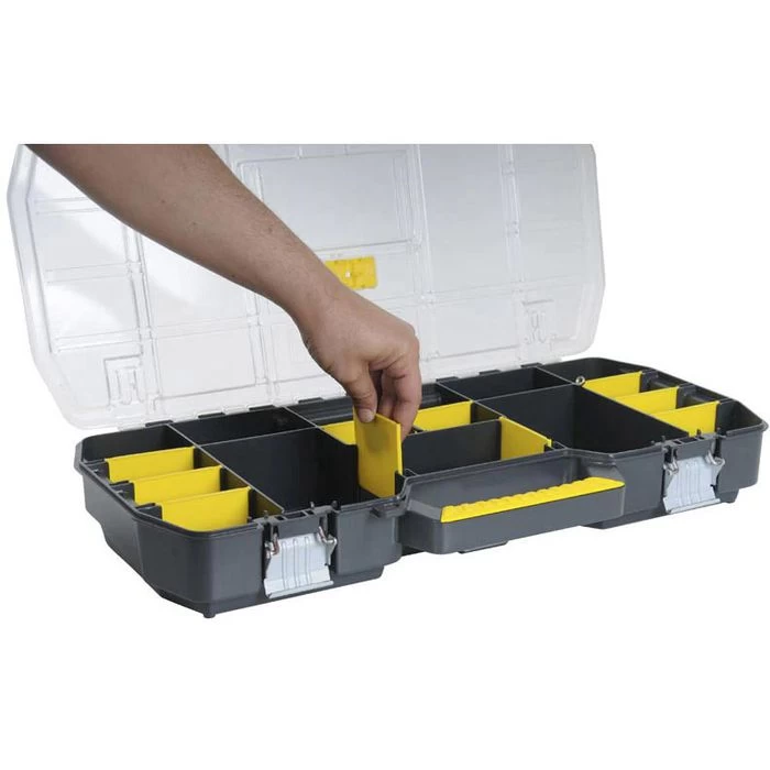 Stanley Werkzeugkoffer Werkzeugtrage, 1-97-514, Leer, Aus Kunststoff, Mit Organizeraufsatz 5 Stanley Werkzeugkoffer Werkzeugtrage, 1-97-514, Leer, Aus Kunststoff, Mit Organizeraufsatz - Image 5