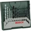 Bosch Bohrer Mini-X-Line Mixed-Set, 15-teiliges Set, 3-8mm, Metall, Holz, Steinbohrer