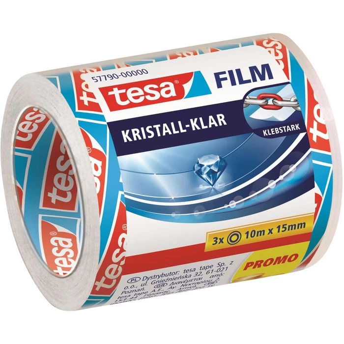 Tesa Klebeband 57790, Multifilm, 15mm X 10m, KernØ 26mm, Kristallklar, 3 Stück 1 Tesa Klebeband 57790, Multifilm, 15mm X 10m, KernØ 26mm, Kristallklar, 3 Stück