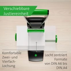 Novus Locher B 2200, Re+new, Schwarz, Registraturlocher, Stanzleistung Ca. 200 Blatt -Haushaltsprodukte Geschäft 56dacd96b8ad002943eb0910d1cbd6720dbf1992 locher novus b 2200 re plus new schwarz