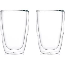 Bodum Kaffeegläser Pilatus 10485-10, Doppelwandig, 350ml, 2 Stück