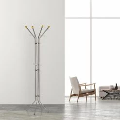 Alco Garderobenständer 2800, Mit 12 Haken, Metall, Silber -Haushaltsprodukte Geschäft 57f0467ebae9255f8367d09b0700250e4f8cc60a garderobenstaender alco 2800