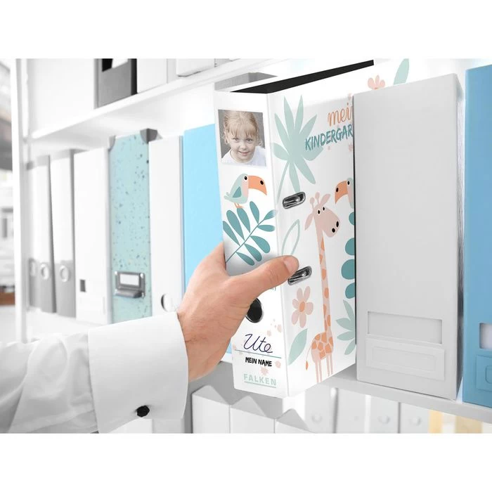 Falken Ordner 22001184 Meine Kindergartenzeit, A4, Karton, 8cm, Motiv Dschungel 2 Falken Ordner 22001184 Meine Kindergartenzeit, A4, Karton, 8cm, Motiv Dschungel - Image 2