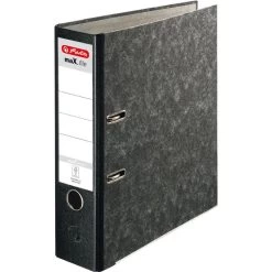 Herlitz MaX.file Nature Pocket 10900256 Ordner, A4, Breit, Karton, Wolkenmarmor