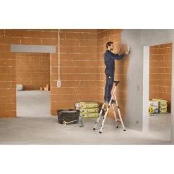 Hailo Teleskopleiter TL100 8450-100, Aluminium, Stehleiter Mit Flexibler Arbeitshöhe, 3-5 Stufen -Haushaltsprodukte Geschäft 5c9c3c3b3f91772d61ec9ebf043a1ba16d5c86a3 teleskopleiter hailo tl100 8450 100 aluminium