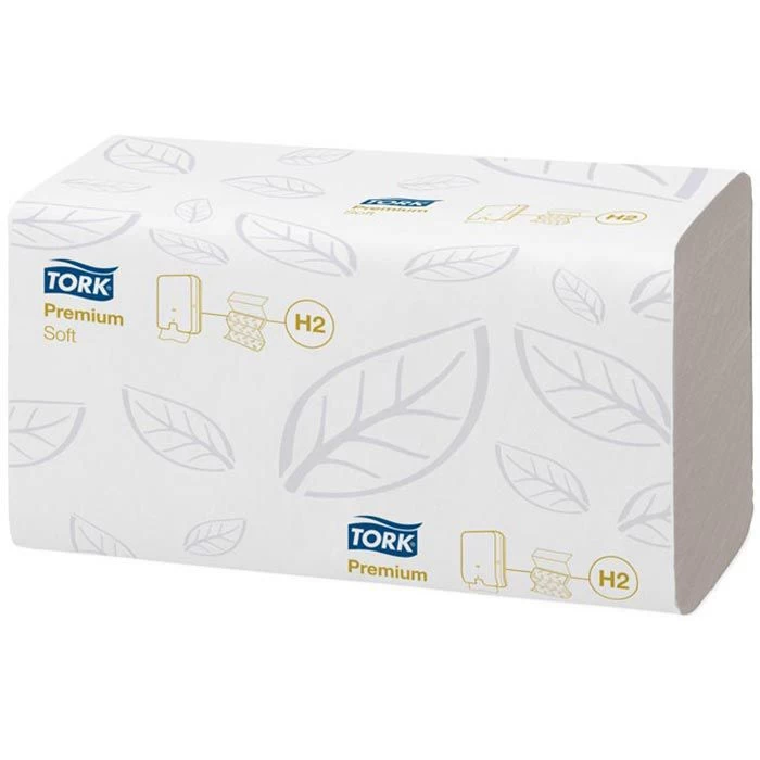 Tork Premium 100288 2-lagig 21x34 Interfold Weiß Papierhandtücher 3 Tork Premium 100288 2-lagig 21x34 Interfold Weiß Papierhandtücher - Image 3