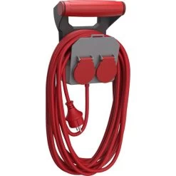 Strom-Verlängerungskabel REV-Ritter 10m, 2-fach Schutzkontakt, Außen IP44, Rot/grau -Haushaltsprodukte Geschäft 6149ec15e0b4903c2626e54e6895c45c1294a110 strom verlaengerungskabel rev ritter