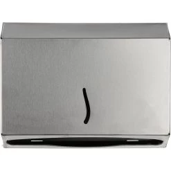 Handtuchspender Edelstahl Gebürstet, Für 200 Falthandtücher, Silber