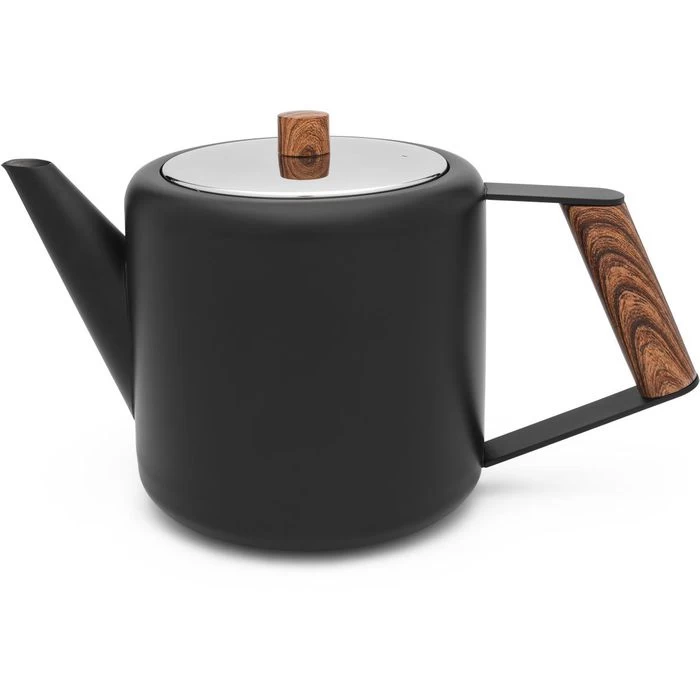 Bredemeijer Tee-Kanne Boston, Edelstahl, Doppelwandig, Schwarz Matt, 1,1 L 1 Bredemeijer Tee-Kanne Boston, Edelstahl, Doppelwandig, Schwarz Matt, 1,1 L