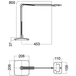Luxo Schreibtischlampe Split LED, Dimmbar, Schwarz, Mit Tischklemme 7 Luxo Schreibtischlampe Split LED, Dimmbar, Schwarz, Mit Tischklemme -Haushaltsprodukte Geschäft 6691c26c5fd4f38532dd9141d598d1dd1f93ba32 schreibtischlampe luxo split led