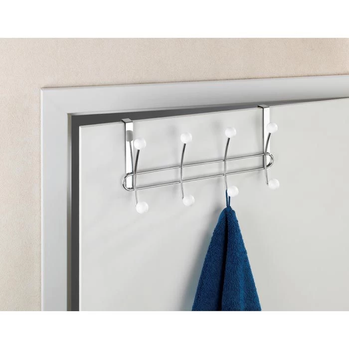 Wenko Kleiderhaken Lissa, 22679100, Für Die Tür, Weiß, Metall, 8 Haken 2 Wenko Kleiderhaken Lissa, 22679100, Für Die Tür, Weiß, Metall, 8 Haken - Image 2