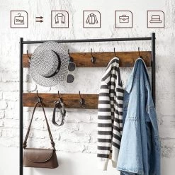 Vasagle Garderobenständer HSR410B01, Vintage, Mit 22 Haken, Metall / Holz, Schwarz / Braun 10 Vasagle Garderobenständer HSR410B01, Vintage, Mit 22 Haken, Metall / Holz, Schwarz / Braun -Haushaltsprodukte Geschäft 67eb4e5fbb25c2f60aefdee768a1c69ac8b2ade9 garderobenstaender vasagle hsr410b01 vintage