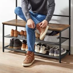 Vasagle Garderobenständer HSR410B01, Vintage, Mit 22 Haken, Metall / Holz, Schwarz / Braun 13 Vasagle Garderobenständer HSR410B01, Vintage, Mit 22 Haken, Metall / Holz, Schwarz / Braun -Haushaltsprodukte Geschäft 6837a50f1efa6e3be844c00b7ac6c055e41618f0 garderobenstaender vasagle hsr410b01 vintage