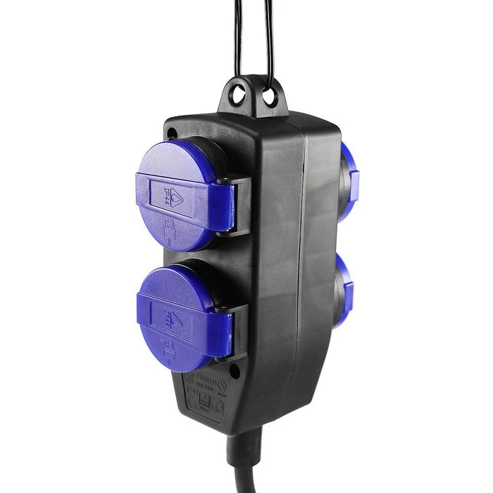 Chilitec Strom-Verlängerungskabel, 5m, 4 X Schutzkontakt, Außen IP44 3 Chilitec Strom-Verlängerungskabel, 5m, 4 X Schutzkontakt, Außen IP44 - Image 3