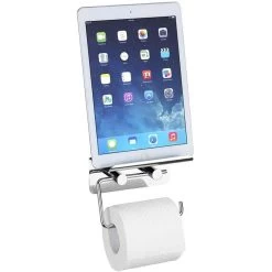 Wenko Toilettenpapierspender 21809100, Edelstahl, Für 1 Kleinrolle, Mit Ablage, Silber -Haushaltsprodukte Geschäft 6b1c208a100eefd7af8cf90d9d917beaf74deb93 toilettenpapierspender wenko 21809100