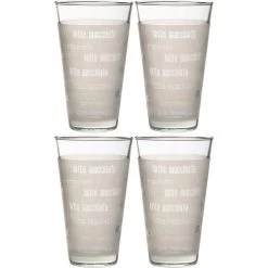 Ritzenhoff&Breker Kaffeegläser Chicco, Latte Macchiato Gläser, 330ml, 4 Stück