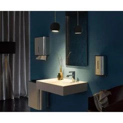 Emco Handtuchspender System 2, Metall, 500 Falthandtücher, Chrom -Haushaltsprodukte Geschäft 71ef9c5de6c3ea44546ff32bf92539d33ef01cad handtuchspender emco system 2