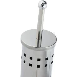 Relaxdays WC-Bürste Rund, Silber, Bürstenhalter Aus Edelstahl -Haushaltsprodukte Geschäft 721e6ed5db1efbed8baf39e4d95046ec672f4f30 wc buerste relaxdays rund silber