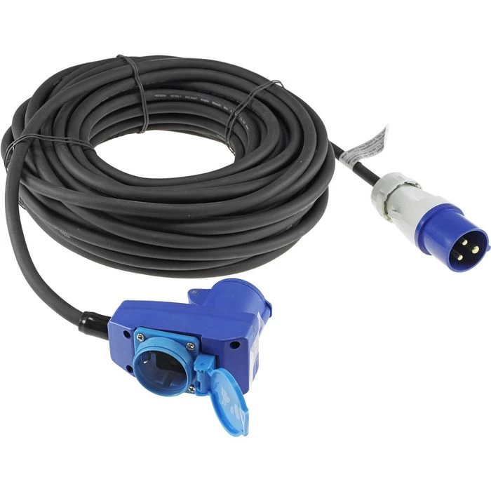 Strom-Verlängerungskabel ChiliTec 25m, CEE 230 V, 16 A, Caravan, Außen IP44, Schwarz 1 Strom-Verlängerungskabel ChiliTec 25m, CEE 230 V, 16 A, Caravan, Außen IP44, Schwarz