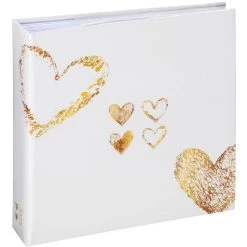 Hama Fotoalbum Lazise 2364, Memoalbum, 22,5 X 22 Cm, 100 Weiße Seiten Für 200 Fotos, Weiß