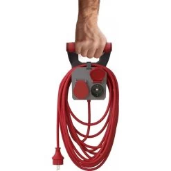 Strom-Verlängerungskabel REV-Ritter 10m, 2-fach Schutzkontakt, Außen IP44, Rot/grau -Haushaltsprodukte Geschäft 76ec71c16804eac8c84eacdf3f45c4aaf12ffa11 strom verlaengerungskabel rev ritter
