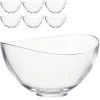Leonardo Müslischale Loop 043362, 15cm, Glas, Transparent, Set, 6 Stück